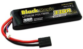 Аккумулятор Black Magic LiPo 7.4V 2S 30C 3300 mAh - BM-A30-3302TR