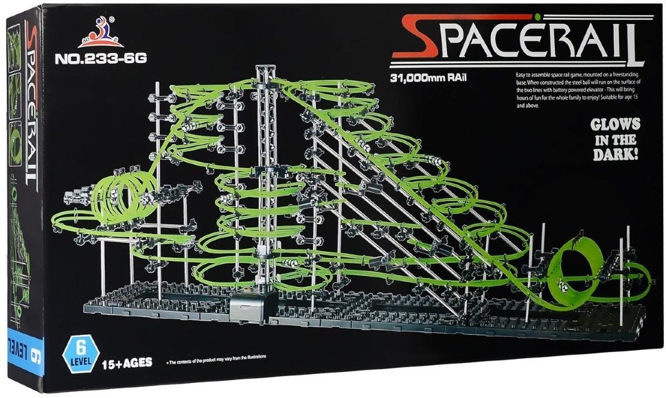 Динамический конструктор Космические горки, новая серия, светящиеся рельсы, уровень 6 - 233-6G