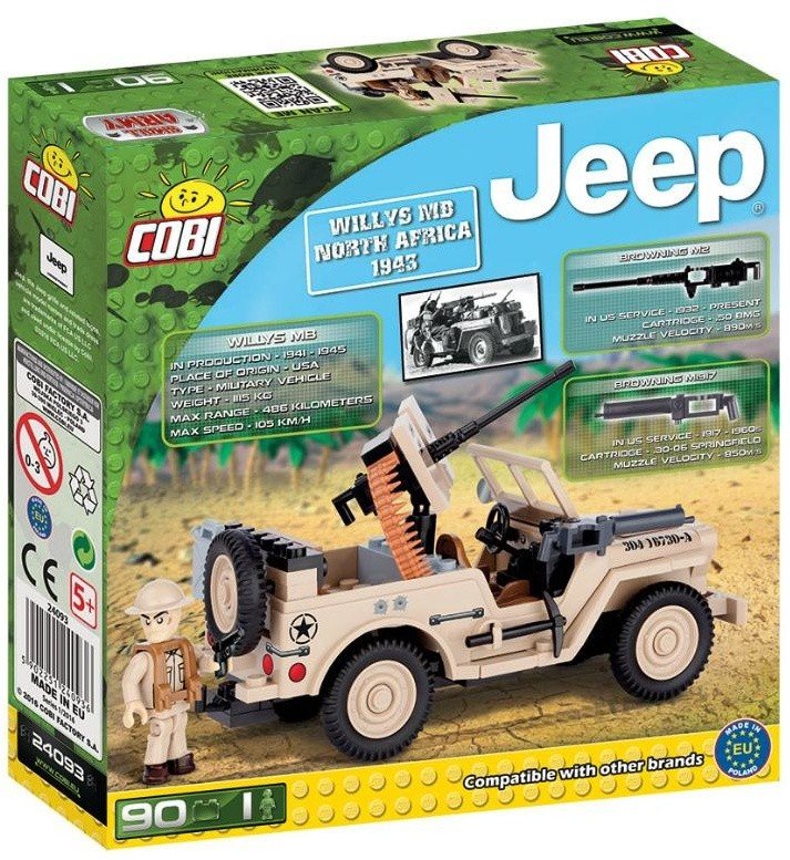 Конструктор COBI Jeep Willys MB North Africa 1943 - COBI-24093