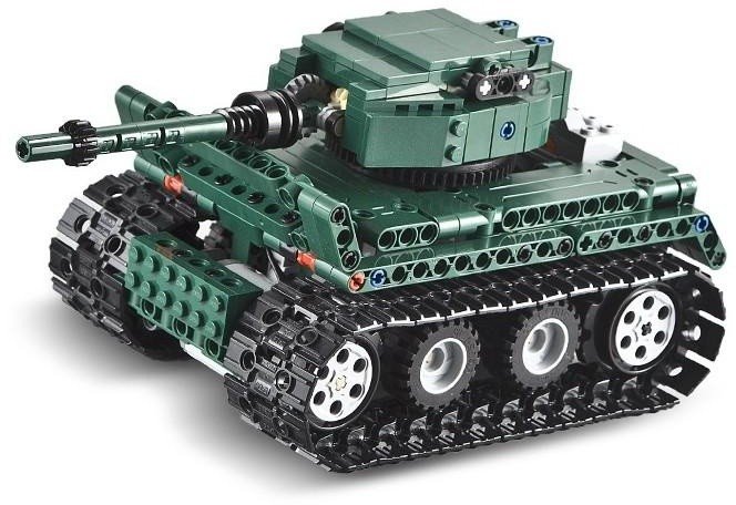 Конструктор Double E Cada Technics, Танк Tiger 1, 313 деталей, пульт управления - C51018W