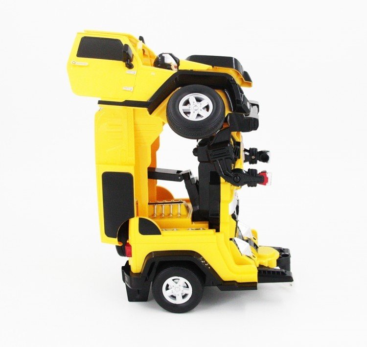 Радиоуправляемый робот трансформер Jeep Rubicon Yellow масштаб 1:14 - 2329PF
