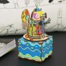 Деревянный 3D конструктор - музыкальная шкатулка Robotime *Under The Sea* - AM406