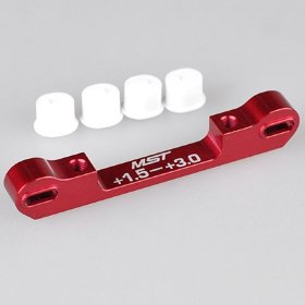 Adjustable alum. suspension mount (+1.5-+3.0) (red) - MST-820058R