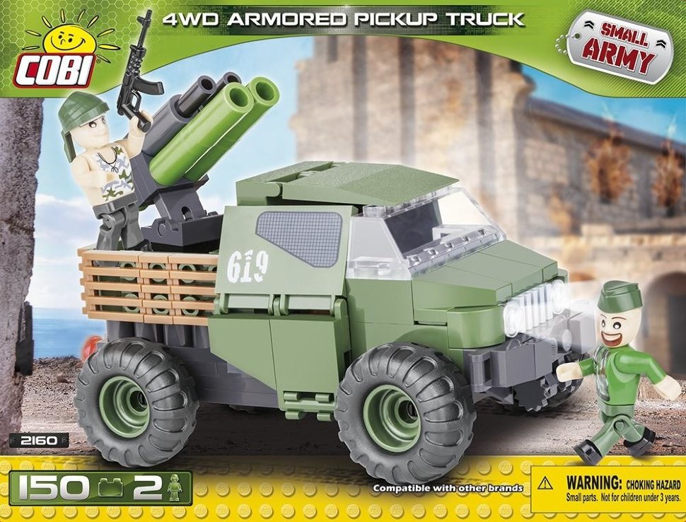 Конструктор COBI Армейский пикап Armored Pickup Truck 4WD - COBI-2160