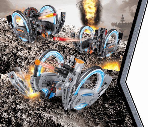 Радиоуправляемая боевая машина Keye Toys Space Warrior (лазер, пульки) 2.4G - KT802