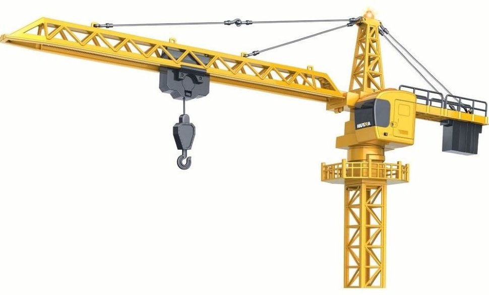 Радиоуправляемый башенный кран HUI NA TOYS масштаб 1:14 2.4G - HN1585