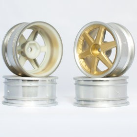 Комплект дисков (4шт.), 6 спиц, хром+золото