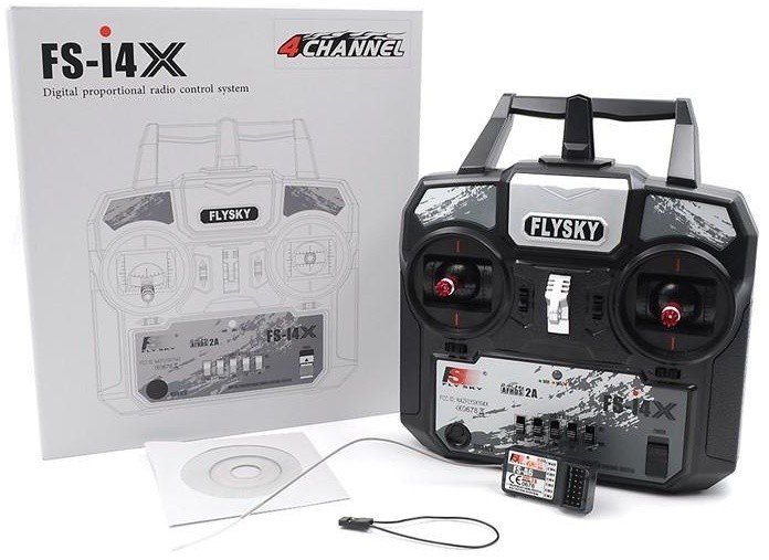 Радиоаппаратура FlySky i4x (4 канала) с приемником А6 (6 каналов) 2.4гГц - FS-I4X+A6