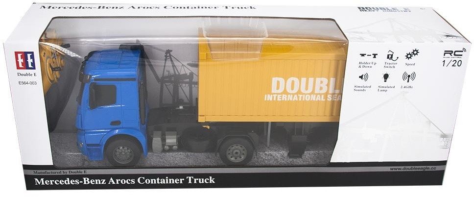 Радиоуправляемый контейнеровоз Double E Mercedes-Benz Arocs 1:20 2.4G - E564-003