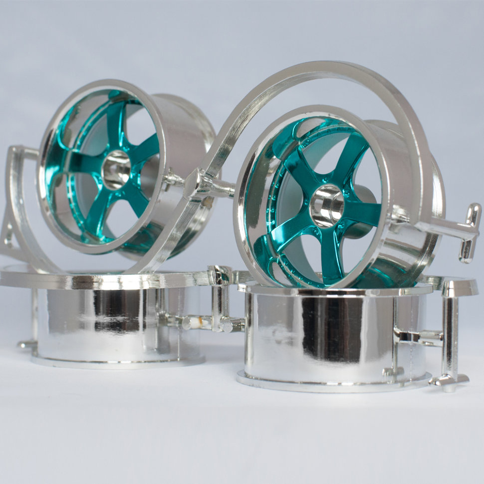 Колеса к радиоуправляемым машинам Комплект дисков (4шт.), 5 спиц, синие